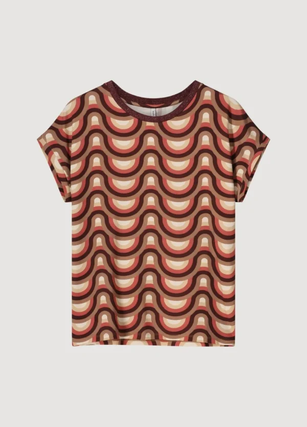 Vrouwen Summum Woman Tops & T-Shirts | Top Met Retro Print