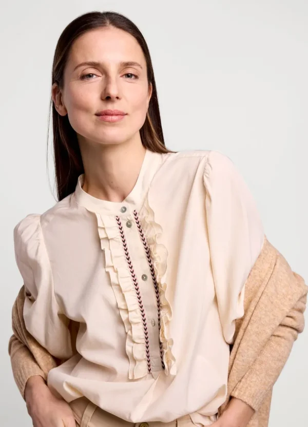 Vrouwen Summum Woman Blouses | Top Met Ruches