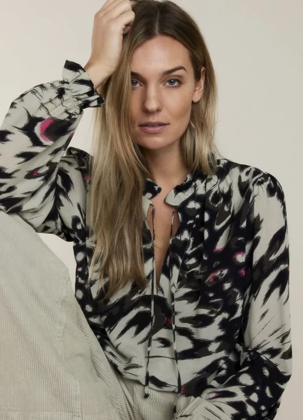 Vrouwen Summum Woman Blouses | Top Met Ruches