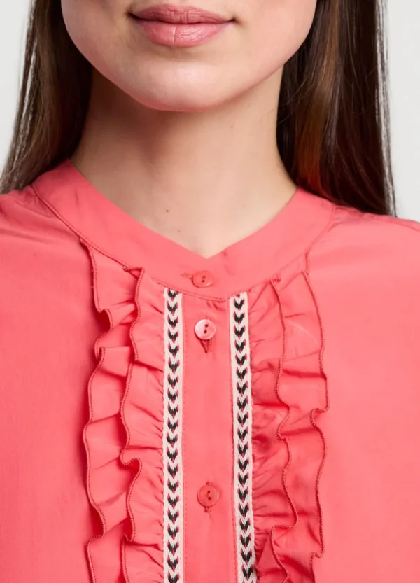Vrouwen Summum Woman Blouses | Top Met Ruches