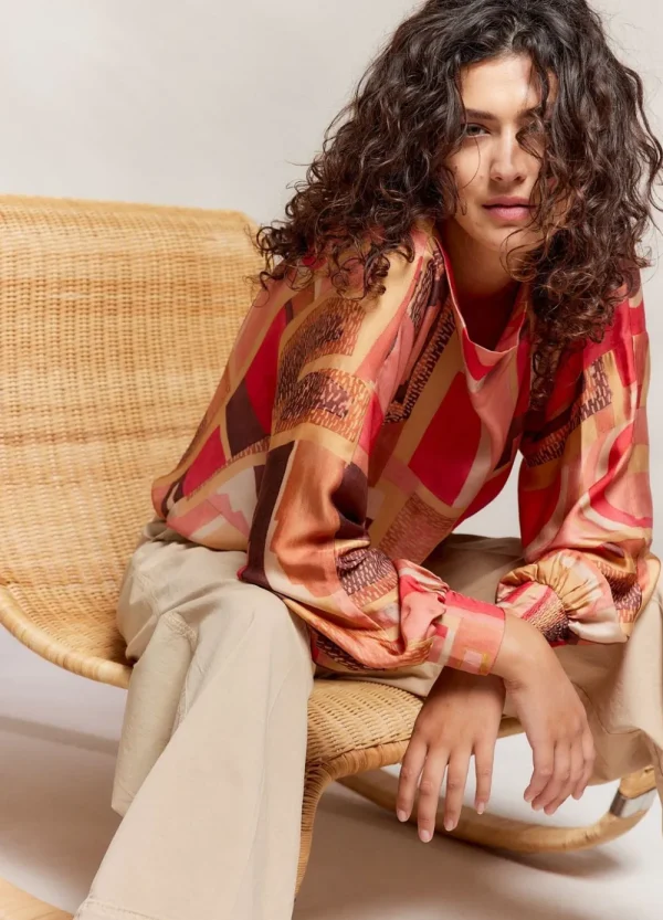 Vrouwen Summum Woman Blouses | Top Met Smalle Boothals