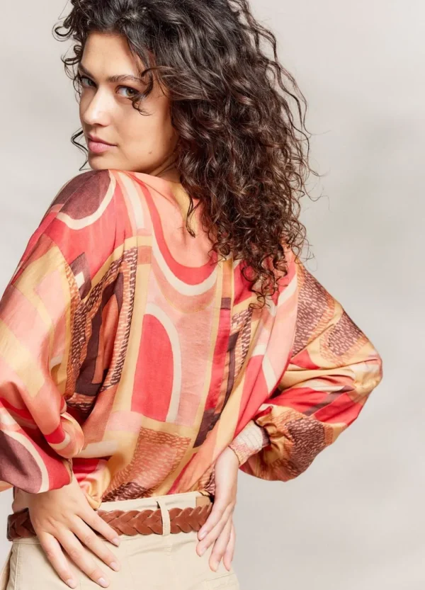 Vrouwen Summum Woman Blouses | Top Met Smalle Boothals