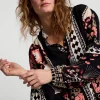 Vrouwen Summum Woman Tops & T-Shirts | Top Met Staanderkraag