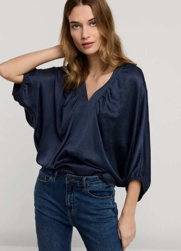 Vrouwen Summum Woman Tops & T-Shirts | Top Met Vleermuismouw