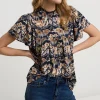 Vrouwen Summum Woman Tops & T-Shirts | Top Met Vlindermouw