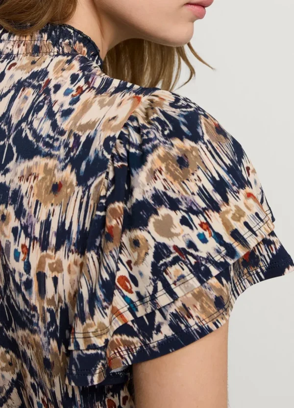 Vrouwen Summum Woman Tops & T-Shirts | Top Met Vlindermouw