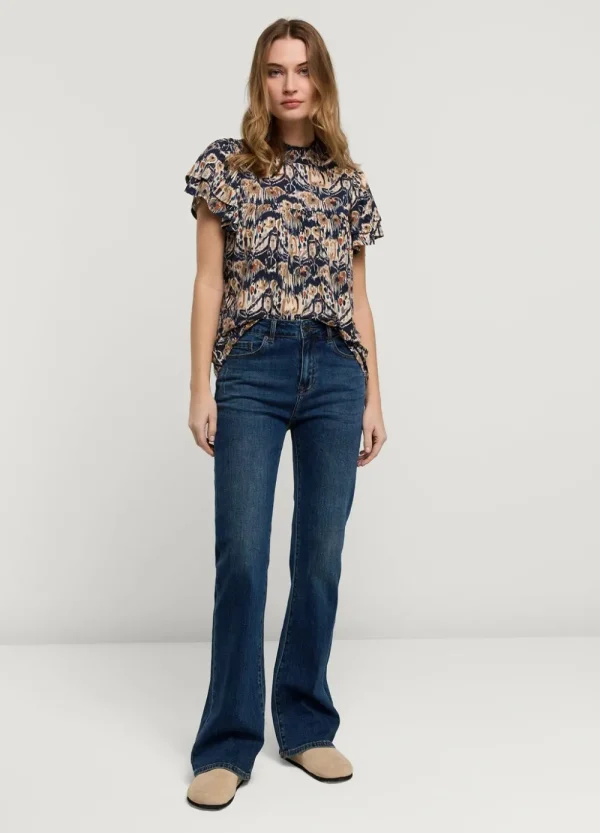 Vrouwen Summum Woman Tops & T-Shirts | Top Met Vlindermouw