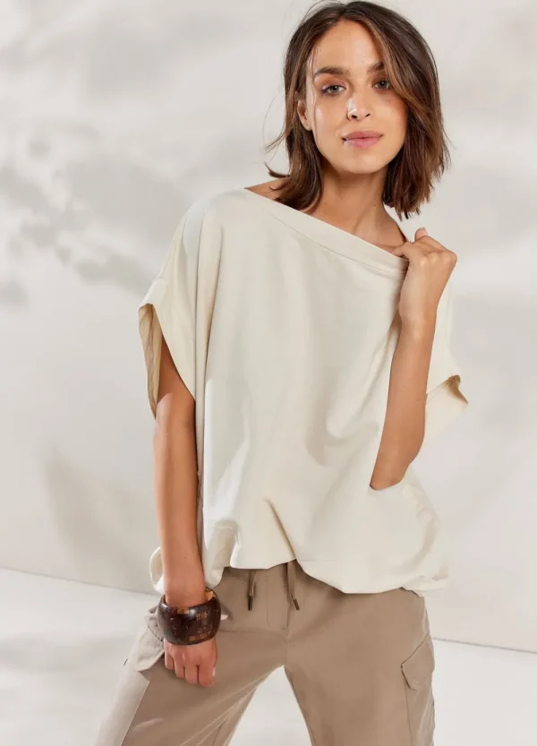 Vrouwen Summum Woman Tops & T-Shirts | Top Met Wijde Boothals