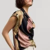 Vrouwen Summum Woman Tops & T-Shirts | Top Waterval Halslijn