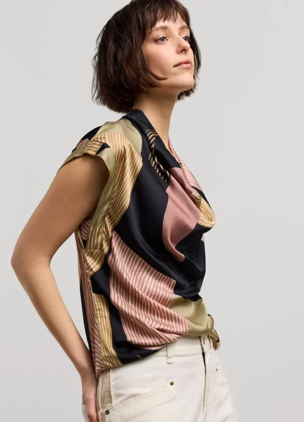 Vrouwen Summum Woman Tops & T-Shirts | Top Waterval Halslijn