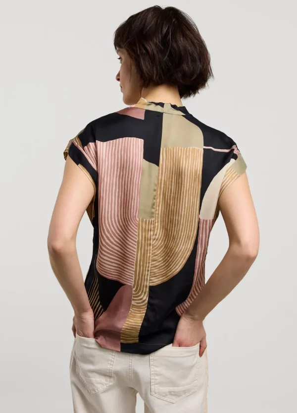 Vrouwen Summum Woman Tops & T-Shirts | Top Waterval Halslijn