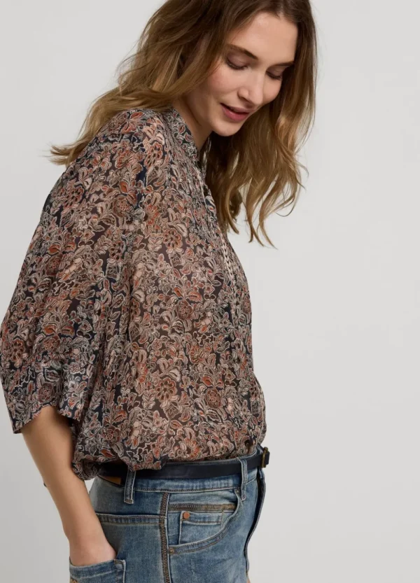 Vrouwen Summum Woman Blouses | Transparante Blouse Bloemenprint