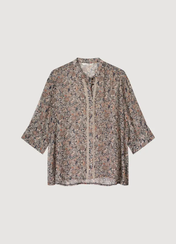 Vrouwen Summum Woman Blouses | Transparante Blouse Bloemenprint