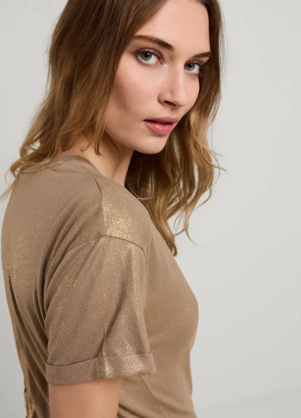 Vrouwen Summum Woman Tops & T-Shirts | T-Shirt Glittercoating