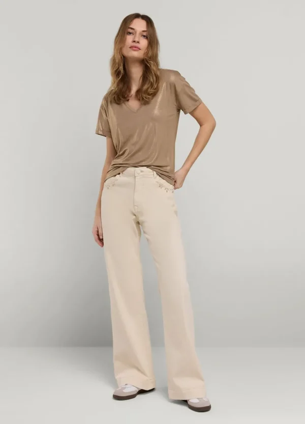 Vrouwen Summum Woman Tops & T-Shirts | T-Shirt Glittercoating