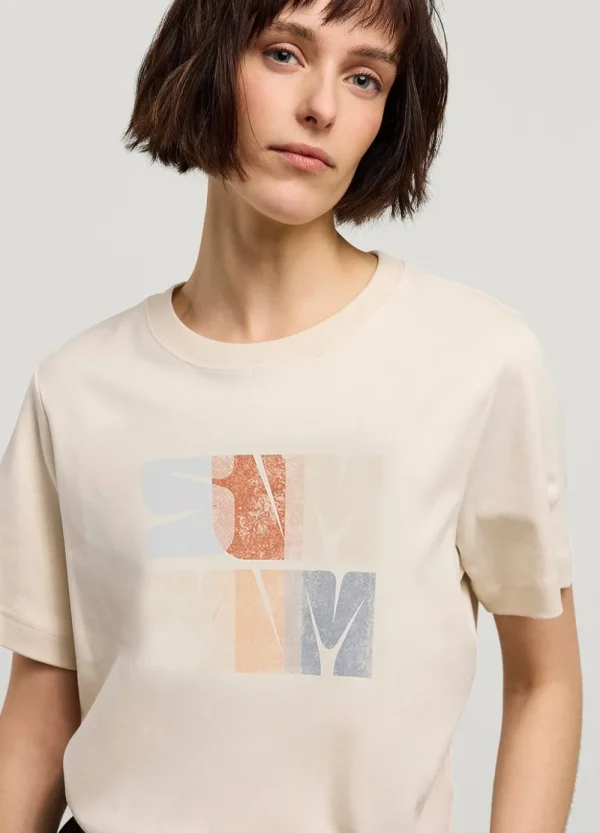 Vrouwen Summum Woman Tops & T-Shirts | T-Shirt Met Artwork Print