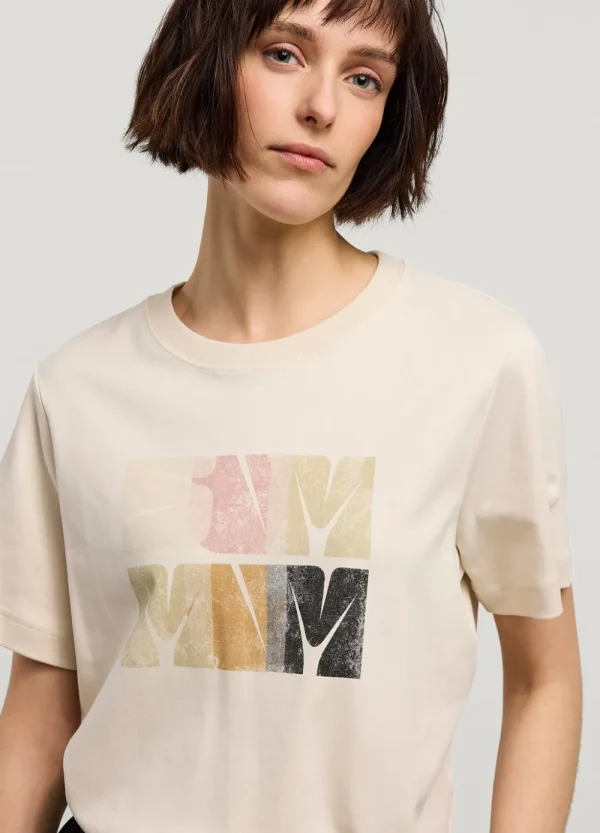 Vrouwen Summum Woman Tops & T-Shirts | T-Shirt Met Artwork Print