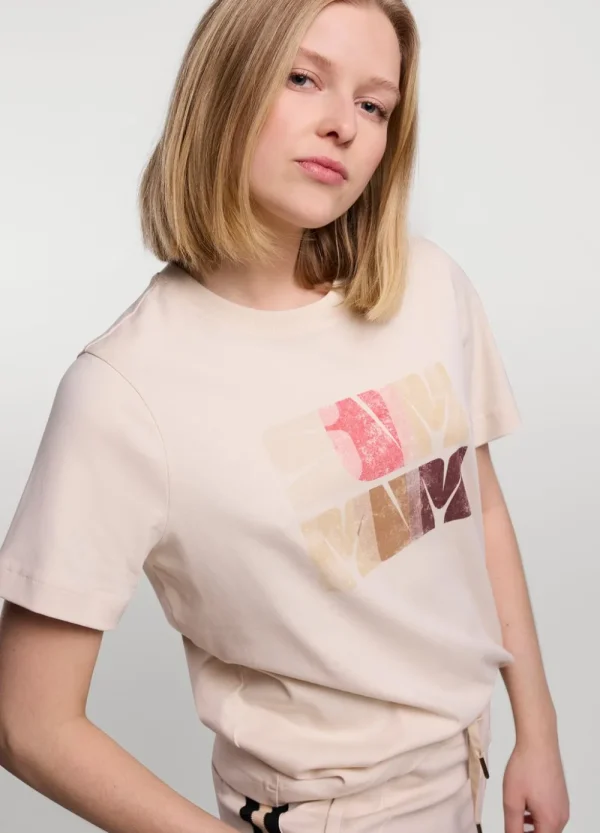 Vrouwen Summum Woman Tops & T-Shirts | T-Shirt Met Artwork Print