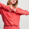 Vrouwen Summum Woman Truien & Vesten | Vestje Met Parelmoer Knoopjes