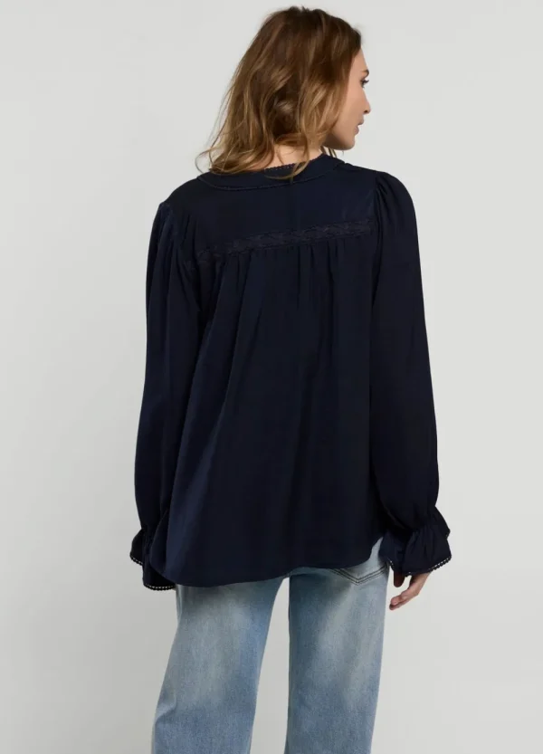 Vrouwen Summum Woman Tops & T-Shirts | V-Hals Drapey Satin Top