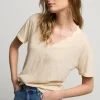 Vrouwen Summum Woman Tops & T-Shirts | V-Hals Top Met Kant