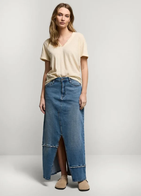 Vrouwen Summum Woman Tops & T-Shirts | V-Hals Top Met Kant