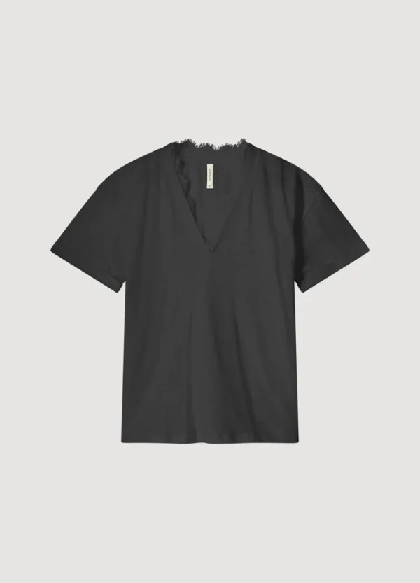 Vrouwen Summum Woman Tops & T-Shirts | V-Hals Top Met Kant