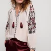 Vrouwen Summum Woman Blouses | Voile Blouse Met Borduur