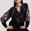 Vrouwen Summum Woman Blouses | Voile Blouse Met Borduur