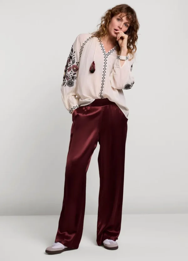 Vrouwen Summum Woman Blouses | Voile Blouse Met Borduur