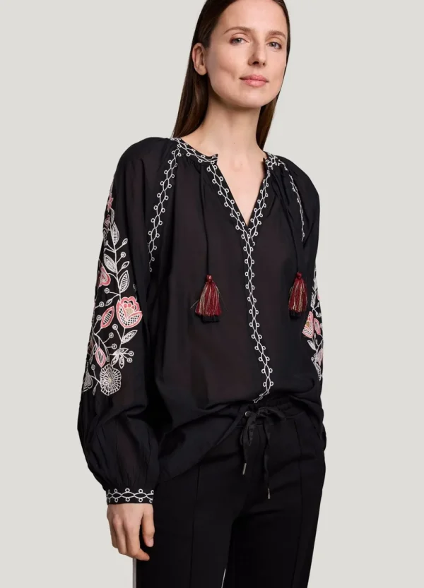 Vrouwen Summum Woman Blouses | Voile Blouse Met Borduur
