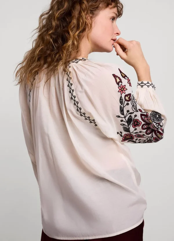 Vrouwen Summum Woman Blouses | Voile Blouse Met Borduur