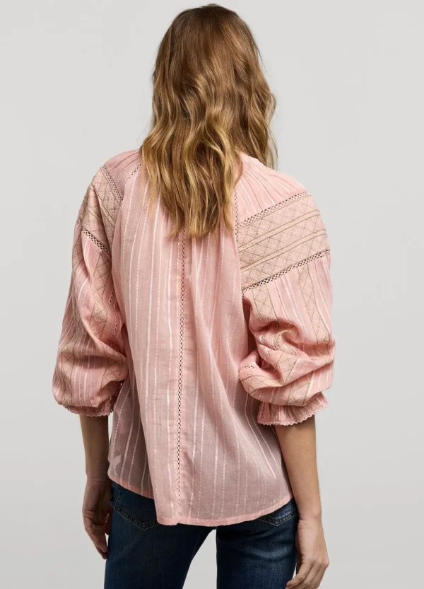 Vrouwen Summum Woman Blouses | Voile Blouse Met Kant
