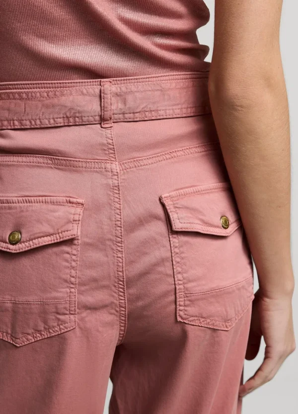 Vrouwen Summum Woman Broeken & Jumpsuits | Wijde Broek Met Ceintuur
